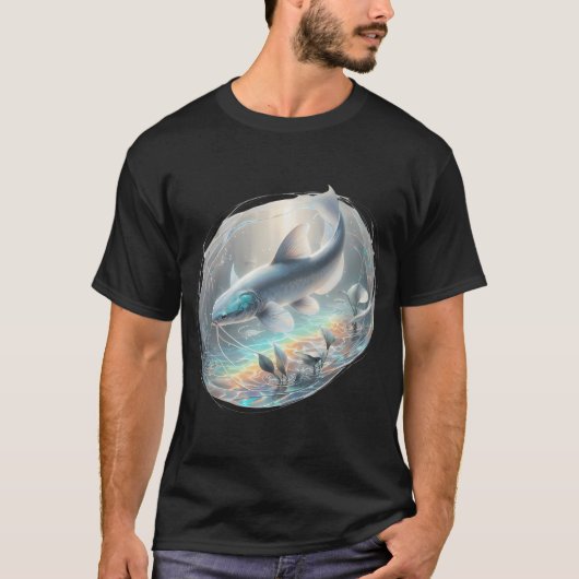 Meerval in rustig water t-shirt (Voorkant)