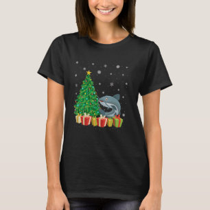 Meerval Kerstboom Verlichting Kerstman Hoed Meerva T-shirt