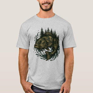 Meerval Meer Vissen Bergen Visser Vis T-shirt