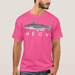Meerval Miauw Grappige Catfishing Vissen Visser T-shirt