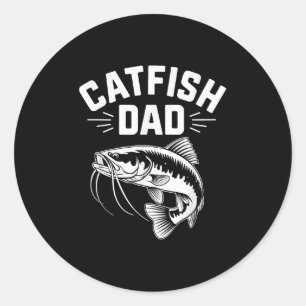 Meerval Papa, Catfishing Pappie Hekvisser Visser Ronde Sticker
