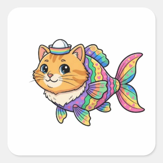 MEerval Vierkante Sticker (Voorkant)