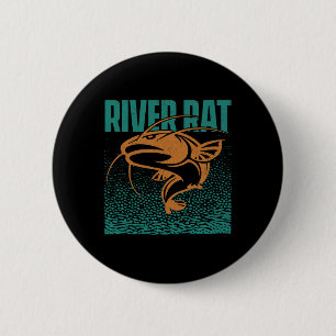 Meerval vissen in zoetwaterrat - Meervallen vissen Ronde Button 5,7 Cm
