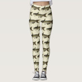 meerval Vist, Marine Life River Fish Leggings (Voorkant)