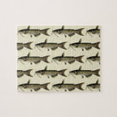  meerval Vist, Marine Life River Fish Legpuzzel (Horizontaal)