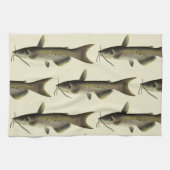  meerval Vist, Marine Life River Fish Theedoek (Horizontaal)