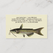  meerval Vist, Marine Life River Fish Visitekaartje (Achterkant)