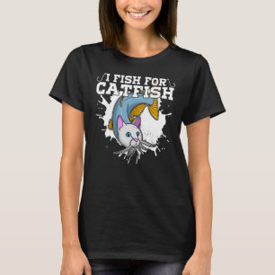 Meerval Wels Meerval Vissen Humor 4 T-shirt