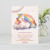 Meerverhaal Magisch en Kantelbaar Baby shower Kaart (Staand voorkant)