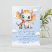 Meerverhaal Magisch en Kantelbaar Baby shower Kaart (Staand voorkant)