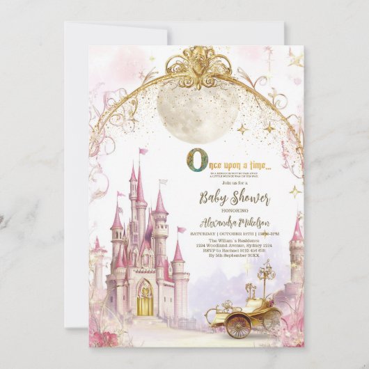 Meerverhaal Magisch en Kantelbaar Baby shower Kaart (Voorkant)