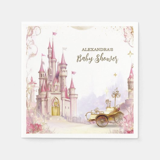 Meerverhaal Magisch en Kantelbaar Baby shower Servet (Voorkant)