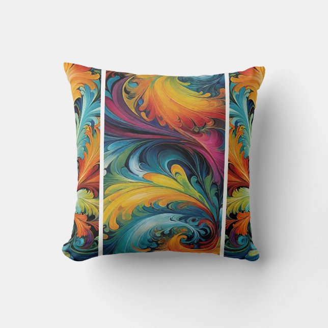 meervoudig Abstract Kussen (Voorkant)