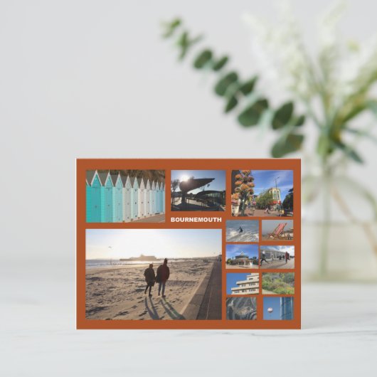 Meervoudig afbeelding Bournemouth Briefkaart (Staand voorkant)