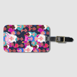 Meervoudig cultureel vrouwengezichtspatroon, Jouw Bagagelabel