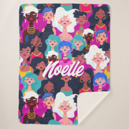 Meervoudig cultureel vrouwengezichtspatroon, Jouw Sherpa Deken