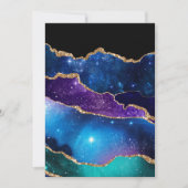Meervoudig geplateerde Agate Stone Galaxy Sparkly  Bedankkaart (Voorkant)