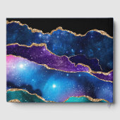 Meervoudig geplateerde Agate Stone Galaxy Sparkly  Gastenboek (Achterkant)