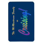 Meervoudig kruisende familiestateroom deurmerker magneet (Verticaal)