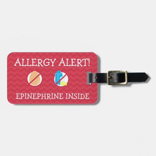 Meervoudig Label voor waarschuwingen over voedsela Bagagelabel (Voorkant horizontaal)