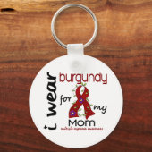 Meervoudig myeloom dat ik BURGUNDY DRAAG voor MIJN Sleutelhanger (Voorkant)