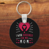 Meervoudig myeloombewustzijn ik heb Burgundy Draag Sleutelhanger (Voorkant)