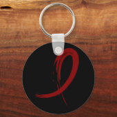 Meervoudig Myeloom's Bourgondische lint A4 Sleutelhanger (Voorkant)