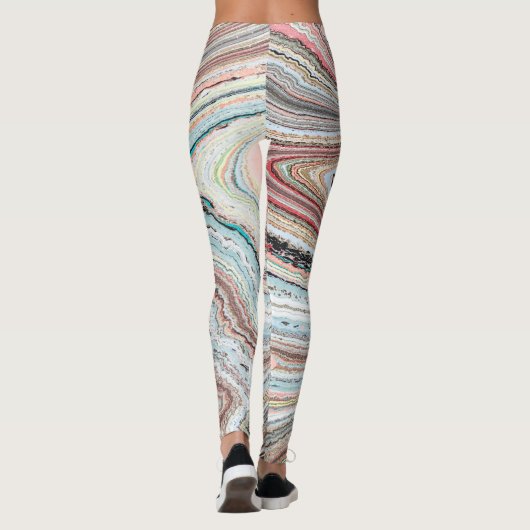 Meervoudig, origineel ontwerp van Karen Ruane Leggings (Achterkant)