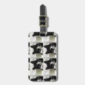 Meervoudig patroon van de Kat van Tuxedo Bagagelabel (Voorkant verticaal)