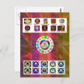 MEERVOUDIGE Afbeelding Kunst - Reiki Karuna Holist Briefkaart (Voorkant / Achterkant)