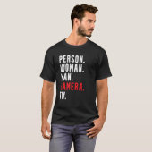 Meervoudige camerastoornis t-shirt (Voorkant volledig)