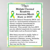 Meervoudige chemische gevoeligheid poster (Voorkant)