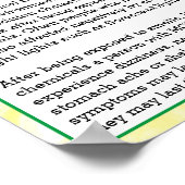 Meervoudige chemische gevoeligheid poster (Hoek)