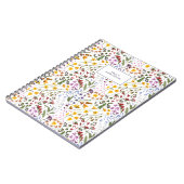 Meervoudige, dunne, kleurrijke wilde bloem notitieboek (Linkerzijde)