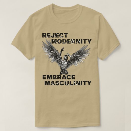 Meervoudige embrace Masculinity afwijzen T-shirt (Design voorkant)