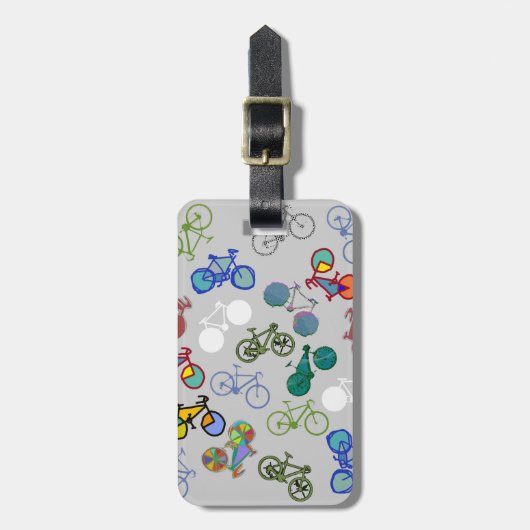 meervoudige fietsen bagagelabel (Voorkant verticaal)