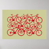 meervoudige fietsen poster (Voorkant)
