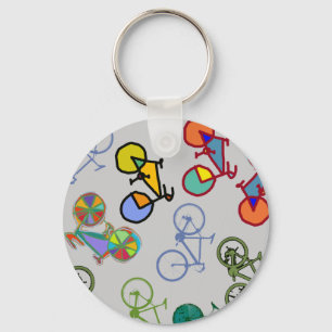 meervoudige fietsen sleutelhanger