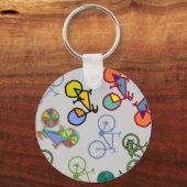 meervoudige fietsen sleutelhanger (Voorkant)