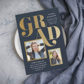 Meervoudige fotouitnodiging voor afstuderen kaart