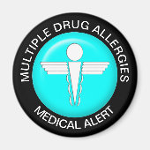 Meervoudige geneesmiddelallergieën Magnet (Voorkant)