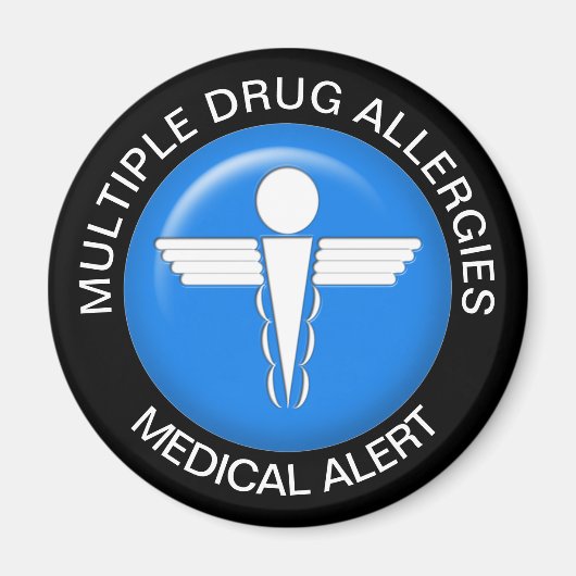 Meervoudige geneesmiddelallergieën Magnet (Voorkant)