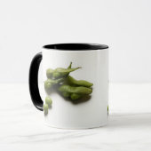 meervoudige groene edamaambonen met erwtenpeul geb mok (Voorkant links)