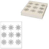 meervoudige kunstzegel voor sneeuwvlokken rubberstempel (Gestempeld)