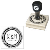 Meervoudige Logo van het Initiaal van het Kunstbla Rubberstempel (Gestempeld)