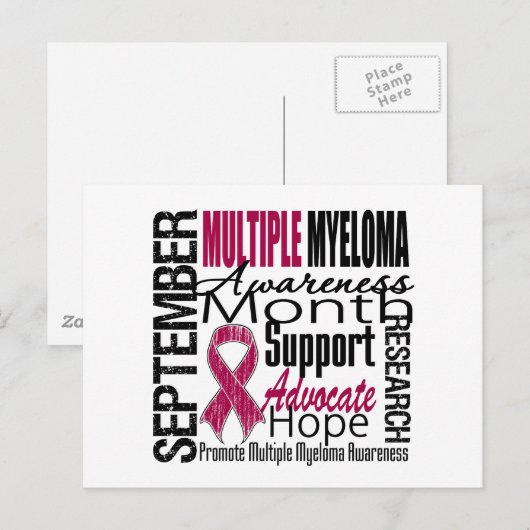 Meervoudige MaagdarmBEWUSTMAANDETRIBUTIE Briefkaart (Voorkant / Achterkant)