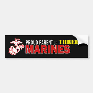 Meervoudige mariniers voor zwarte ouders bumpersticker