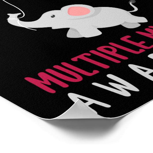 Meervoudige myeloom Bewustheid Poster (Hoek)