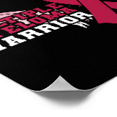 Meervoudige myeloom Warrior Awareness Heart Poster (Hoek)