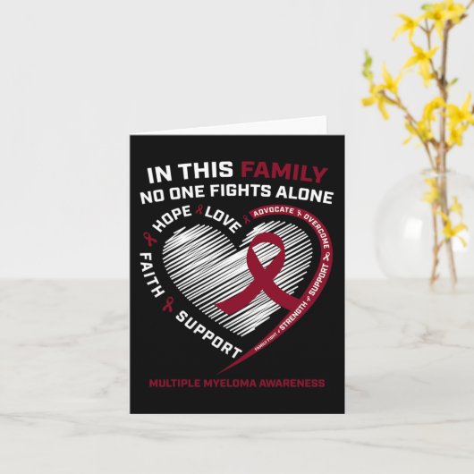 Meervoudige myeloombewustmakingsproducten Zuster P Kaart (Gele Bloem)